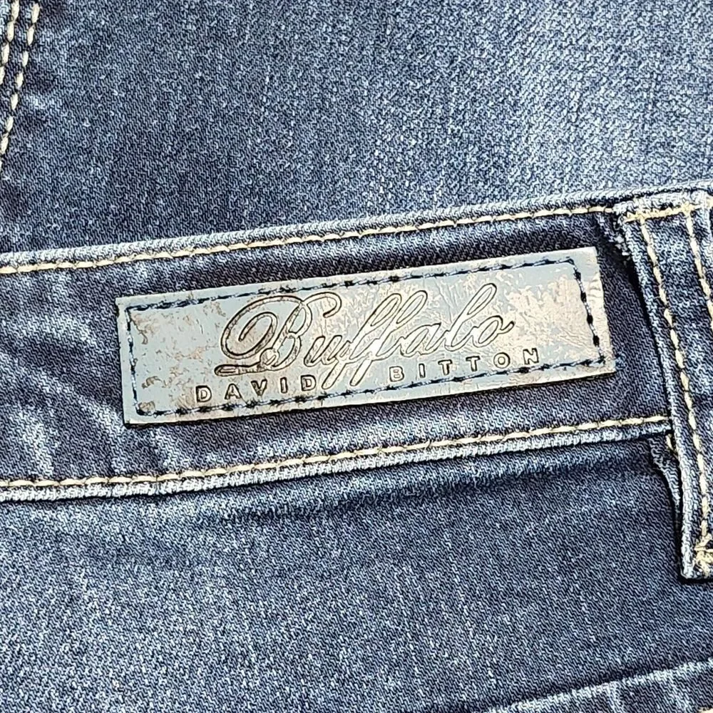 Buffalo David Britton Misha Jeans Womens 12x32 (34x32) Mid Straight Leg Stretch‎